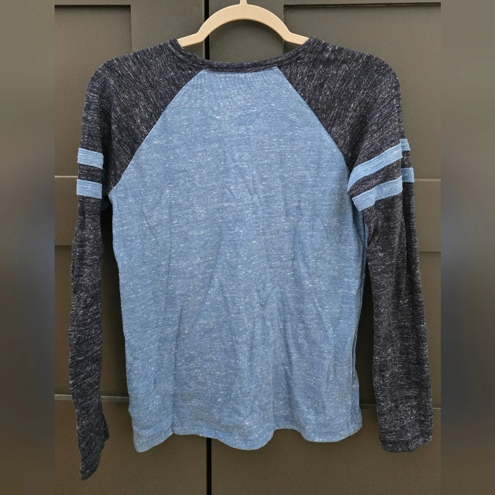 GAP Kids' Heathered Blue Crewneck Shirt